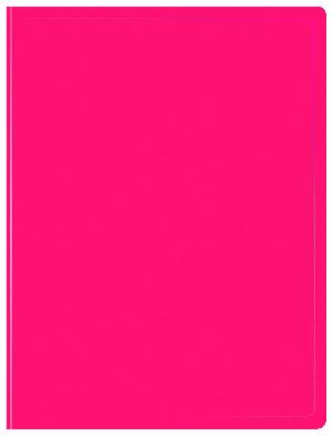 Папка с 20 прозр.вклад. Бюрократ Double Neon DNE07V20PINK A4 пластик 0.7мм розовый