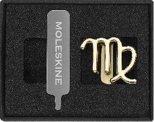 Шильд-символ Moleskine Zodiac Дева металл золотистый коробка с европод. PINVIRGOGOLD