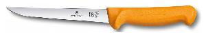 Нож кухонный Victorinox Swibo (5.8401.18) стальной обвалочный для мяса лезв.180мм прямая заточка оранжевый