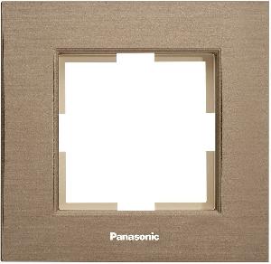 Рамка Panasonic Karre Plus WKTF08013AR-RU декоративная 1x металл бронзовый (упак.:1шт)