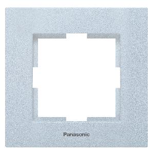 Рамка Panasonic Karre Plus WKTF08013AS-RU декоративная 1x металл серебристый (упак.:1шт)