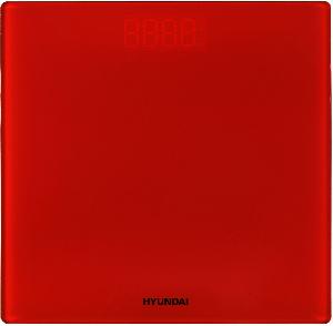 Весы напольные электронные Hyundai H-BS03612 макс.180кг красный