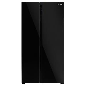 Холодильник Hyundai CS5003F 2-хкамерн. черное стекло