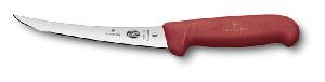 Нож кухонный Victorinox Fibrox (5.6611.15) стальной обвалочный лезв.150мм прямая заточка красный