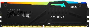 Память DDR5 8GB 5600MHz Kingston KF556C40BBA-8 Fury Beast RGB RTL Gaming PC5-44800 CL40 DIMM 288-pin 1.25В single rank с радиатором Ret