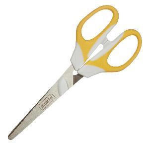 Ножницы 159338 универсальные 180мм ручки с резиновой вставкой сталь желтый