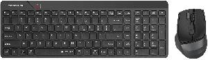 Клавиатура + мышь A4Tech Fstyler FG2400 Air клав:черный мышь:черный USB беспроводная slim (FG2400 AIR BLACK)