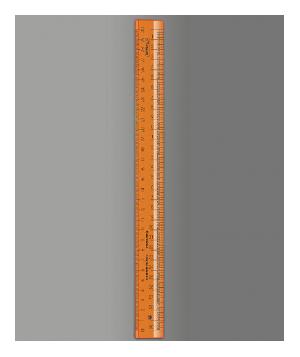 Линейка Стамм Cristal Neon ЛН720 пластик дл.30см оранжевый/прозрачный закройщика