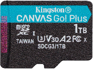 Флеш карта microSDXC 1TB Kingston SDCG3/1TBSP Canvas Go! Plus w/o adapter