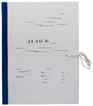 Папка архивная 2 завязки Silwerhof КБЗ-2-70Р бумвинил корешок 70мм разобранный A4 ассорти с гребешками