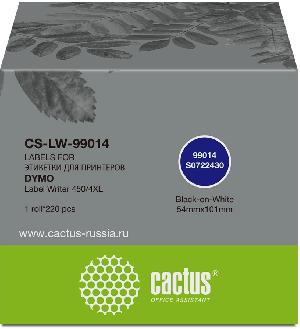 Этикетки Cactus CS-LW-99014 сег.:101x54мм черный белый 220шт/рул Dymo Label Writer 450/4XL