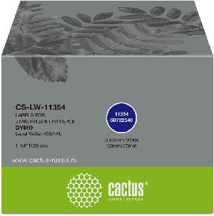 Этикетки Cactus CS-LW-11354 сег.:57x32мм черный белый 1000шт/рул Dymo Label Writer 450/4XL