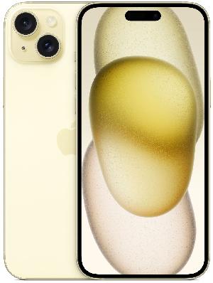 Смартфон Apple A3094 iPhone 15 Plus 256Gb желтый моноблок 3G 4G 6.7" iOS 17 802.11 a/b/g/n/ac/ax NFC GPS