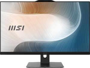 Моноблок MSI Modern AM272P 12M-1244XRU 27" Full HD i7 1255U (1.7) 32Gb SSD1000Gb Iris Xe без ОС GbitEth WiFi BT 120W клавиатура мышь Cam черный 1920x1080