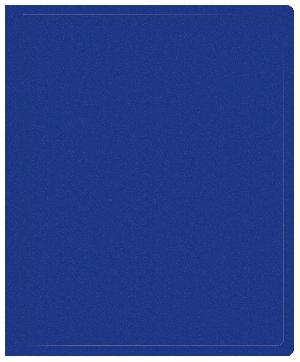 Папка на 2-х кольцах Buro -ECB0420/2RBLUE A4 пластик 0.5мм синий