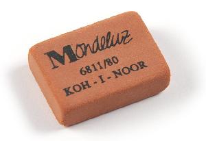 Ластик Koh-I-Noor 6811 6811080002KDRU прямоугольный 26х19х8мм каучук красный
