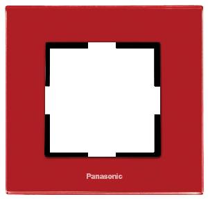 Рамка Panasonic Karre Plus WKTF08013GC-RU декоративная 1x стекло бордовый (упак.:1шт)