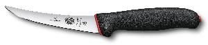 Нож кухонный Victorinox Fibrox Dual Grip (5.6613.12D) стальной обвалочный лезв.120мм прямая заточка черный