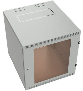 Шкаф коммутационный NT WALLBOX LIGHT 15-66 G (176982) настенный 15U 600x650мм пер.дв.стекл несъемн.бок.пан. направл.под закл.гайки 55кг серый 600мм 30кг 744мм IP20 сталь