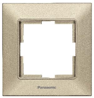 Рамка Panasonic Arkedia Slim WNTF08012BR-RU декоративная 1x пластик бронзовый (упак.:1шт)
