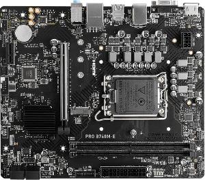 Материнская плата MSI PRO B760M-E Soc-1700 Intel B760 2xDDR5 mATX AC`97 8ch(7.1) GbLAN+VGA+HDMI