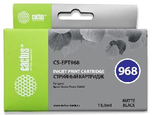 Картридж струйный Cactus CS-EPT968 T0968 черный матовый (13мл) для Epson Stylus Photo R2880