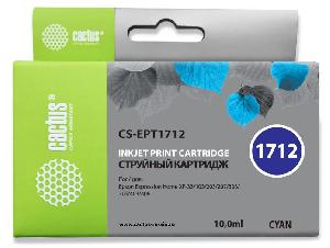 Картридж струйный Cactus CS-EPT1712 17XL голубой (10мл) для Epson XP-33/103/203/207/303/306/403/406