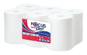 Полотенца бумажные Focus Extra Quick 1-нослойная 200м белый (упак.:6рул) (5050095)