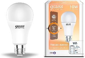 Умная лампа Gauss IoT Smart Home E27 10Вт 1055lm Wi-Fi (упак.:1шт) (1070112)