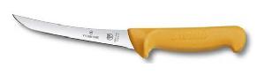 Нож кухонный Victorinox Swibo (5.8404.13) стальной обвалочный для мяса лезв.130мм прямая заточка оранжевый