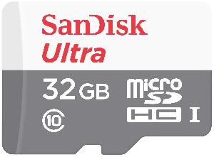 Флеш карта microSDHC 32GB Sandisk SDSQUNR-032G-GN3MN Ultra w/o adapter