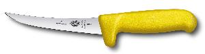 Нож кухонный Victorinox Fibrox (5.6618.12M) стальной обвалочный лезв.120мм прямая заточка желтый