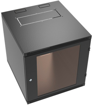 Шкаф коммутационный NT WALLBOX LIGHT 18-66 B (467093) настенный 18U 600x650мм пер.дв.стекл несъемн.бок.пан. направл.под закл.гайки 55кг черный 600мм 35кг 880мм IP20 сталь
