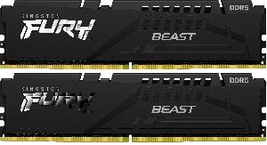 Память DDR5 2x32GB 6000MHz Kingston KF560C36BBEK2-64 Fury Beast Black Expo RTL Gaming PC5-48000 CL36 DIMM 288-pin 1.35В kit single rank с радиатором Ret