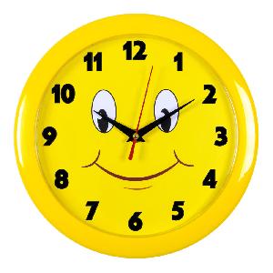 Часы настенные аналоговые Бюрократ WALLC-R81P D23см желтый (WALLC-R81P23/YELLOW)