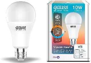Умная лампа Gauss IoT Smart Home E27 10Вт 1055lm Wi-Fi (упак.:1шт) (1080112)