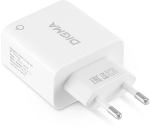 Сетевое зар./устр. Digma DGWC-2U-3A-WG 15.5W 3.1A+1A 2xUSB универсальное белый