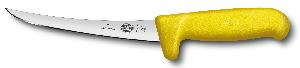 Нож кухонный Victorinox Fibrox (5.6608.15M) стальной обвалочный лезв.150мм прямая заточка желтый