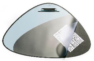 Настольное покрытие Durable Vegas (7208-01) 69х51см черный/серый эргономичная форма нескользящая основа прозрачный верхний слой