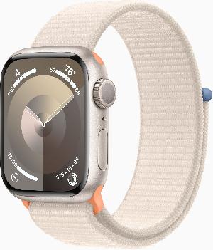 Смарт-часы Apple Watch Series 9 A2978 41мм OLED корп.сияющая звезда Sport Loop рем.сияющая звезда (MR8V3LL/A)