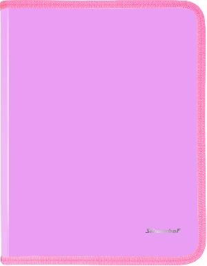 Папка для тетрадей Silwerhof 671966 Gems A4 250x320x25мм 1отд. розовый пластик на молнии