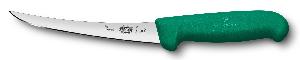 Нож кухонный Victorinox Fibrox (5.6604.15) стальной обвалочный лезв.150мм прямая заточка зеленый