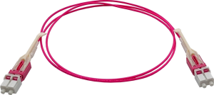 Патч-корд Lanmaster LAN-2LC-2LC/OM4H-1.0 2x50/125 OM4 LC дуплекс-LC дуплекс 1м LSZH розовый