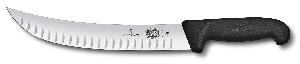 Нож кухонный Victorinox Fibrox (5.7323.25) стальной обвалочный лезв.250мм прямая заточка черный