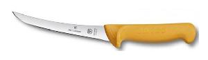 Нож кухонный Victorinox Swibo (5.8406.16) стальной обвалочный для мяса лезв.160мм прямая заточка оранжевый