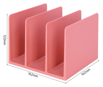 Подставка-ограничитель для книг Deli ENS006PINK Nusign 162х162х122мм розовый