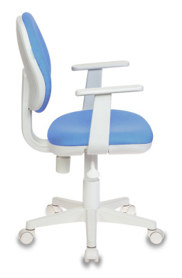 Кресло детское Бюрократ CH-W356AXSN голубой 15-107 крестов. пластик пластик белый