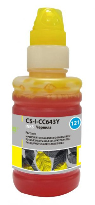 Чернила Cactus CS-I-CC643Y желтый 100мл для HP DJ D1663/D2563/D2663/D5563/PS C4683/C4783