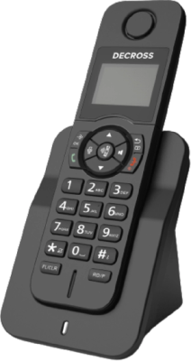 Р/Телефон Dect Decross DC1005 черный АОН