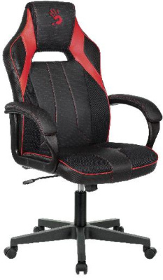 Кресло игровое A4Tech Bloody GC-300 черный/красный эко.кожа/ткань крестов.